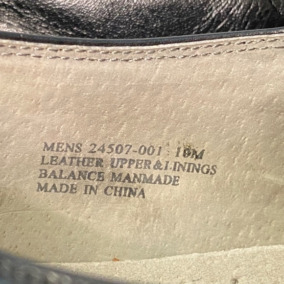 Stacy Adams Size 10M Black Leather Square Toe Slip On Loafer Shoes - Picture 15 of 16